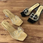 پاشنه شیشه ای پاپیونی