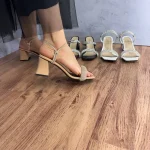 صندل پاشنه دوحالته نگینی آیدا - تصویر 5