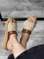 صندل لژدار شیدا مرواریدی - تصویر 2